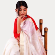 Tusser silk sarees